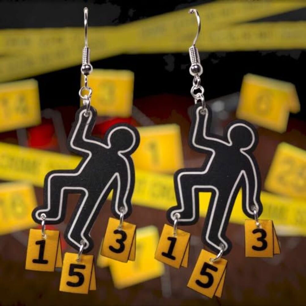 Crime Scene Earrings
